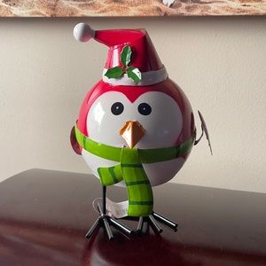 Bobble Head Christmas Bird Decor
